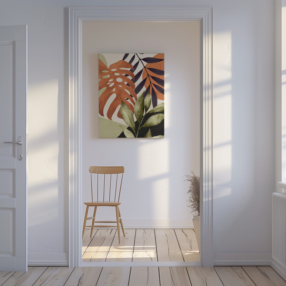 Abstract Art Tropical Leaves | Canvas