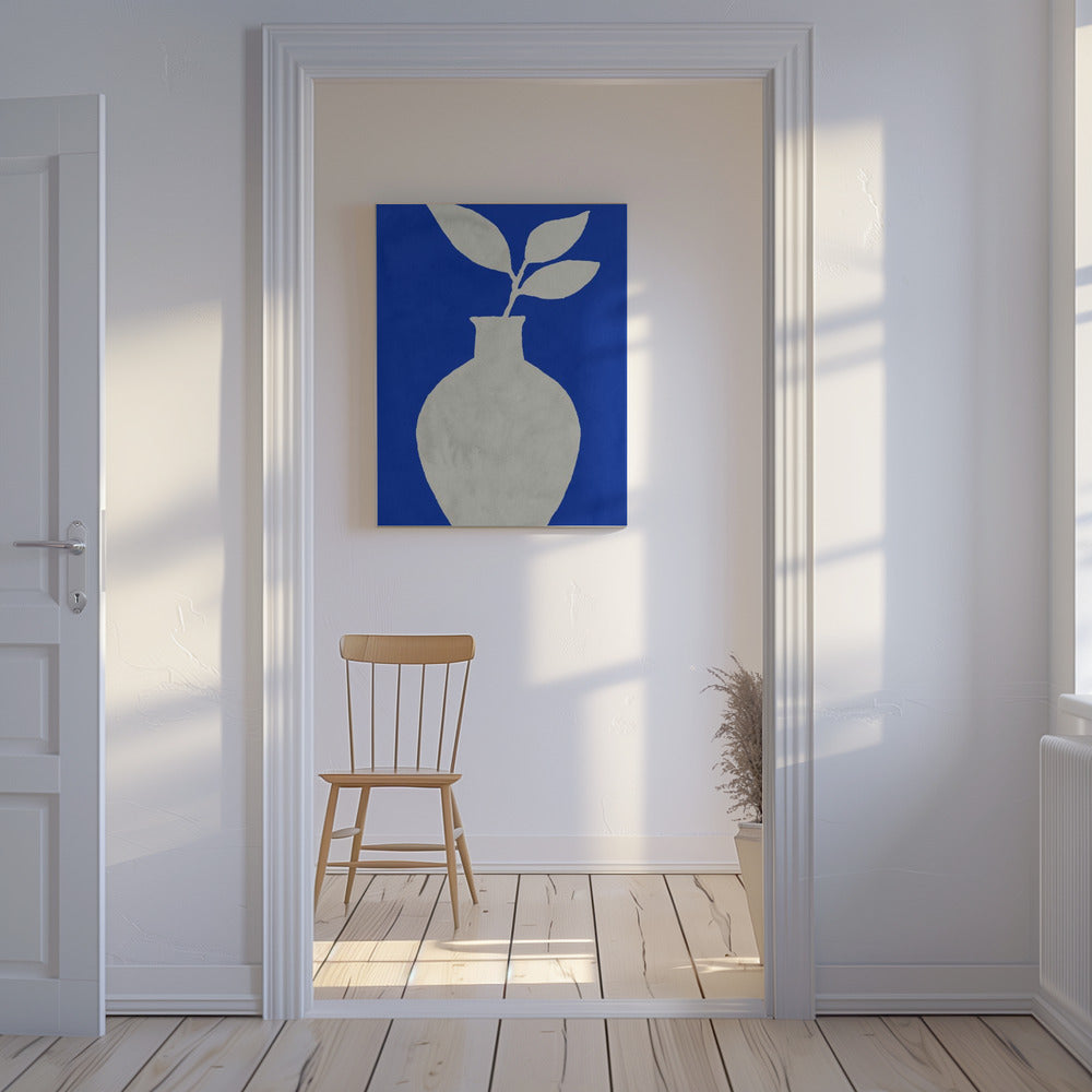 White Vase Silhouette | Canvas