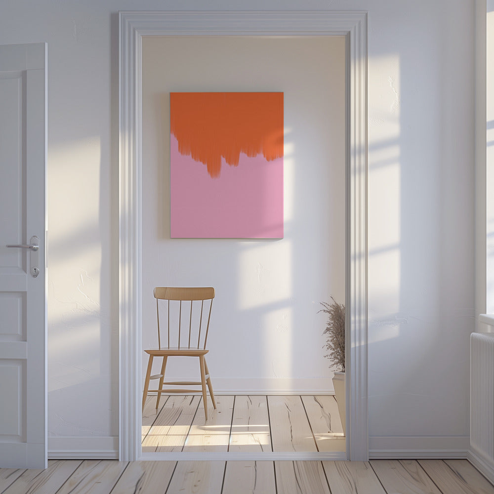 Orange Over Blossom | Canvas