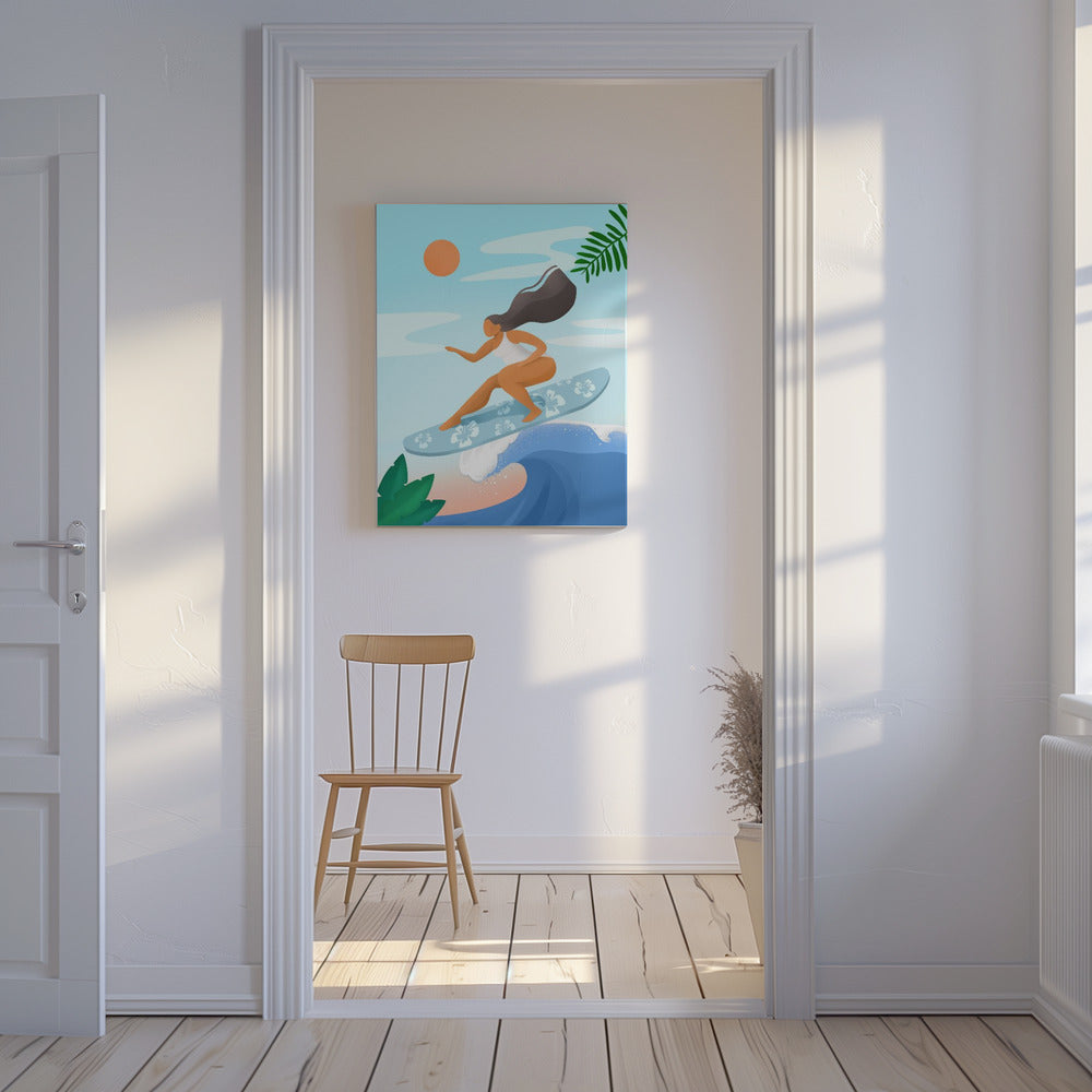 Surfing the Waves | Canvas