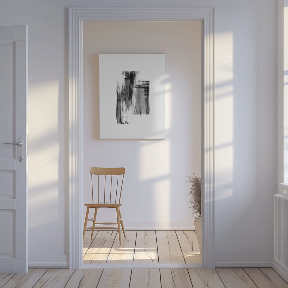 Ink %22black Ink Strokes No.01%22 | Canvas