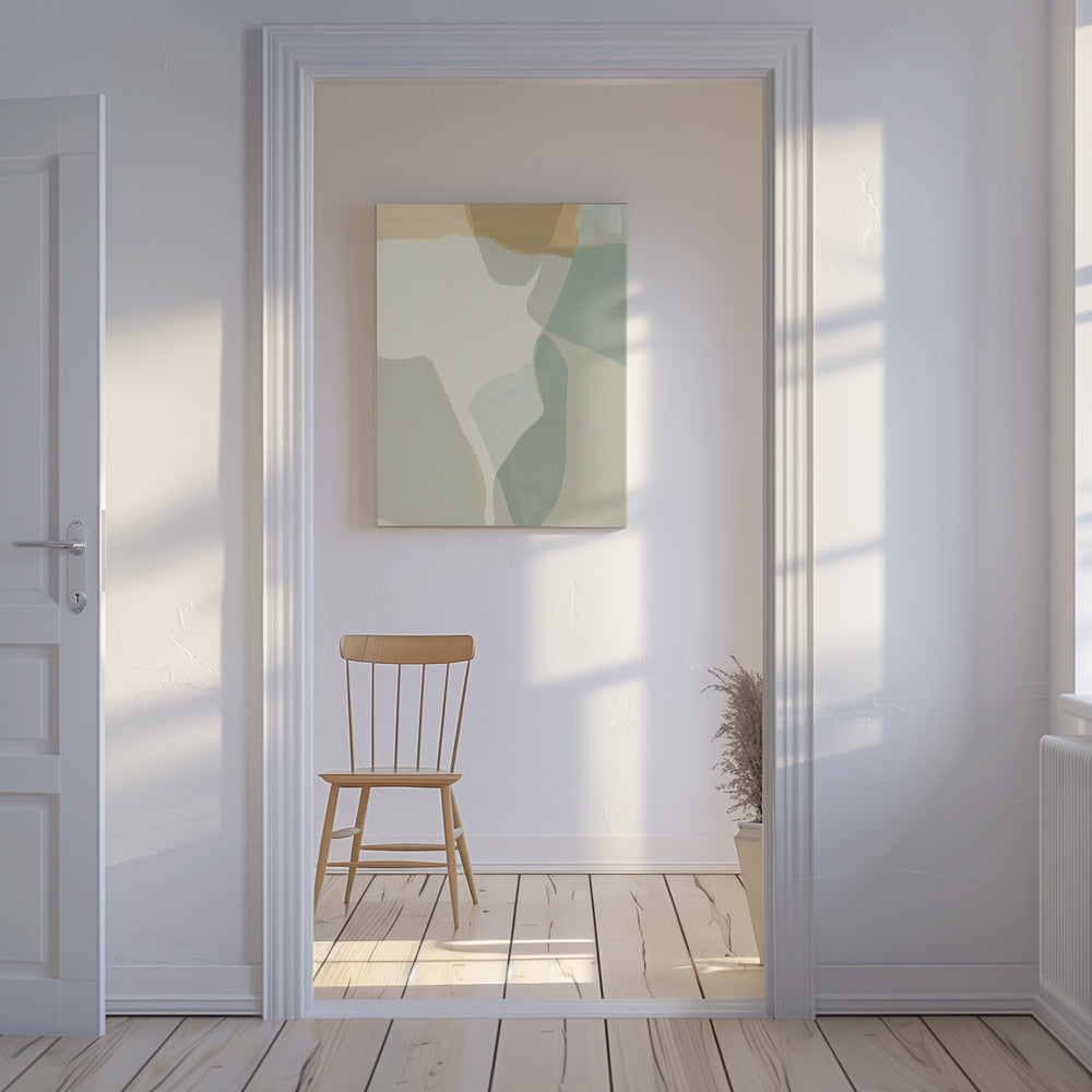 Abstract Shapes in Soft Neutral Tones | Canvas