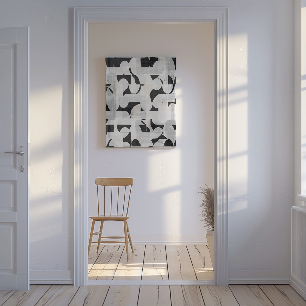 Geometric Shapes And Monochrome Tones | Canvas