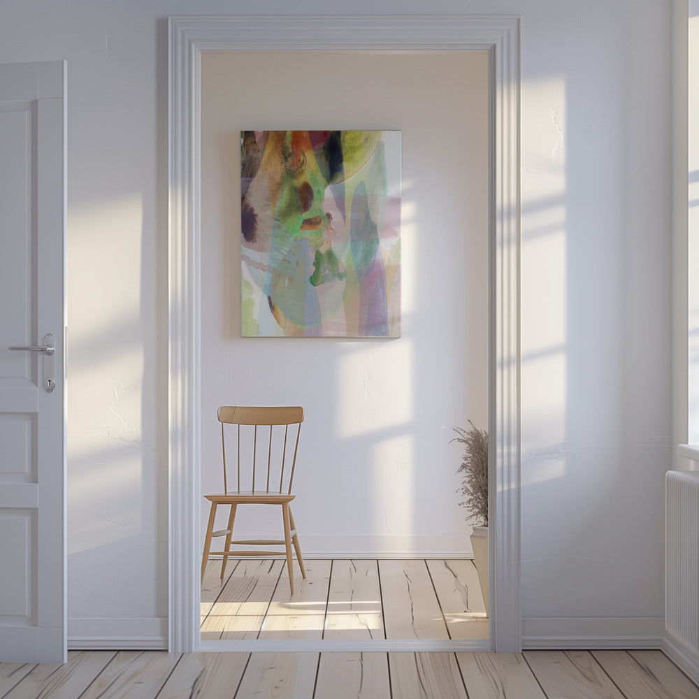 Translucent Abstract in Muted Hues | Canvas