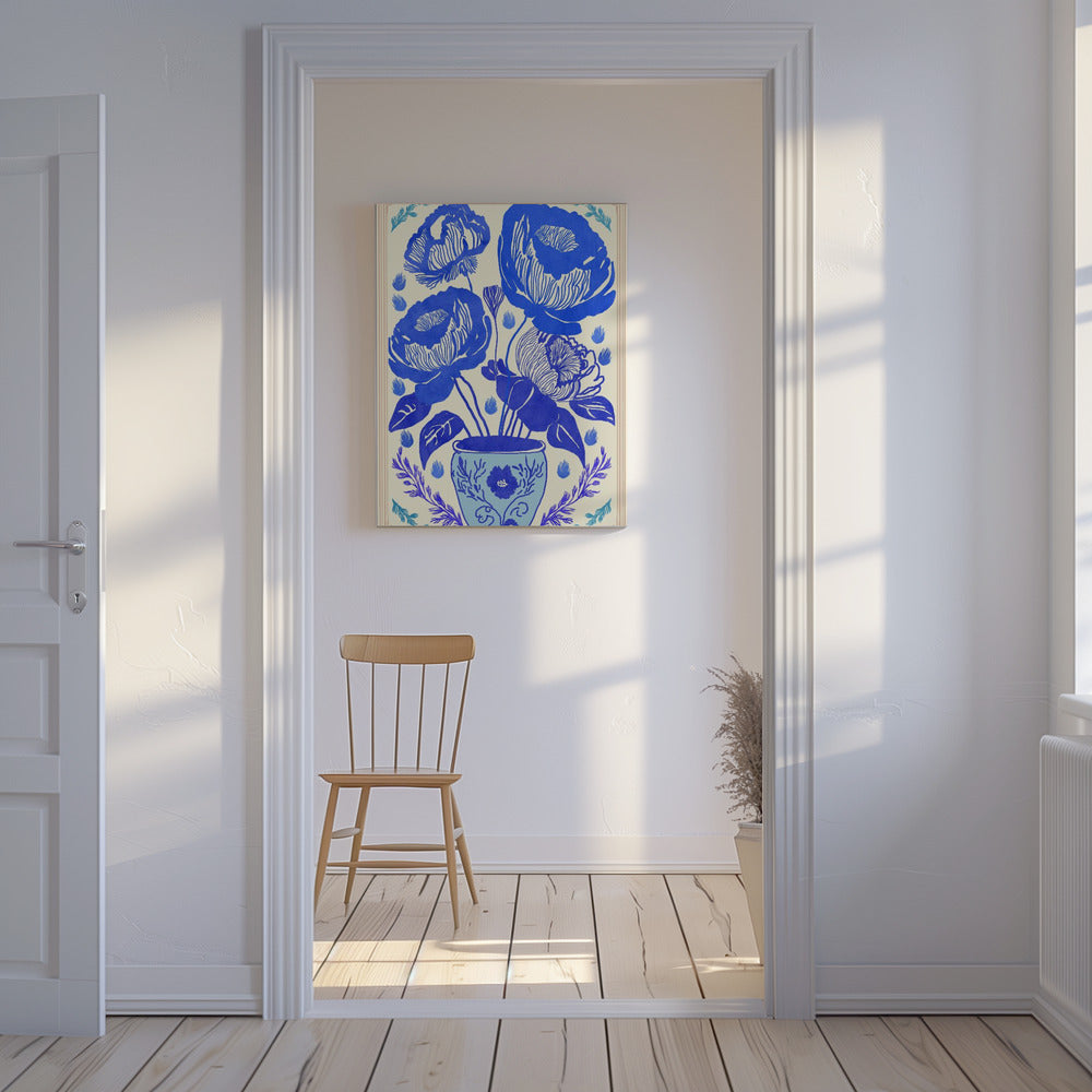 Blue Blossom Vase | Canvas