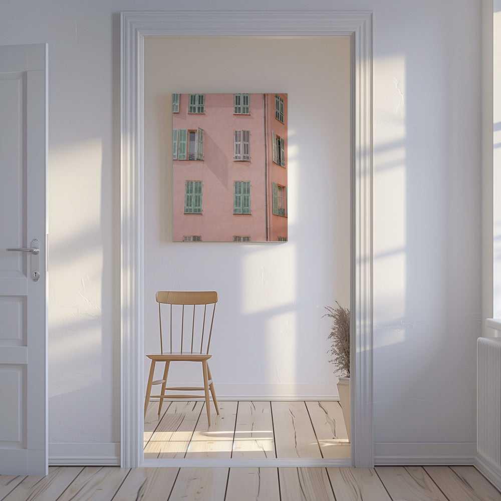 Pink Building | Canvas