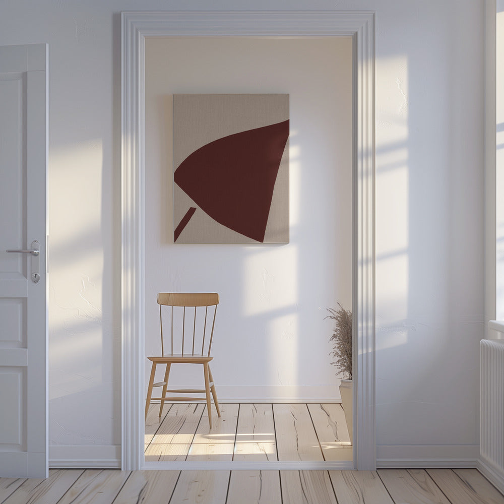 Red Geometric Composition | Canvas