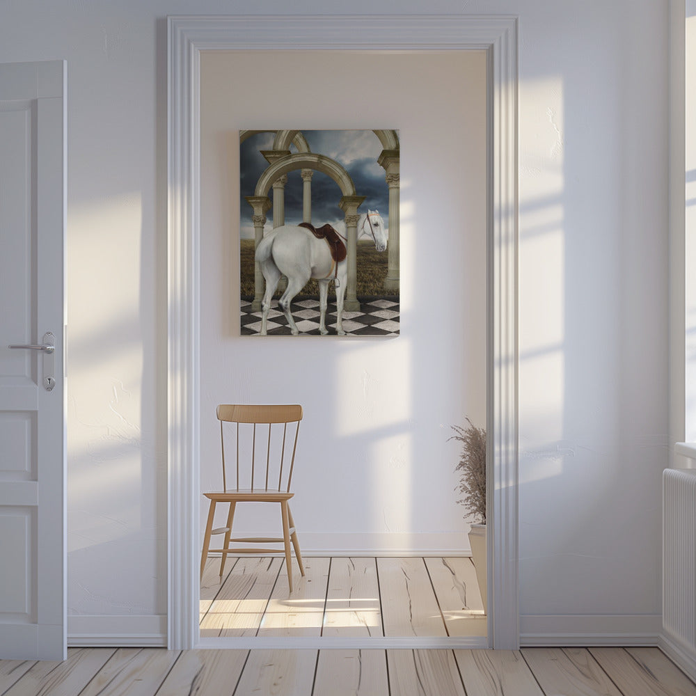 A Lady's Grey Hunter | Canvas