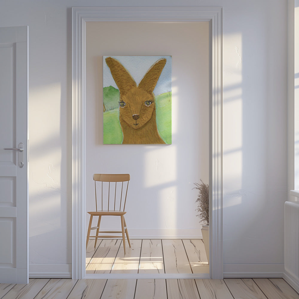 Kangaroo Wallaby Face Nursery Room | Canvas