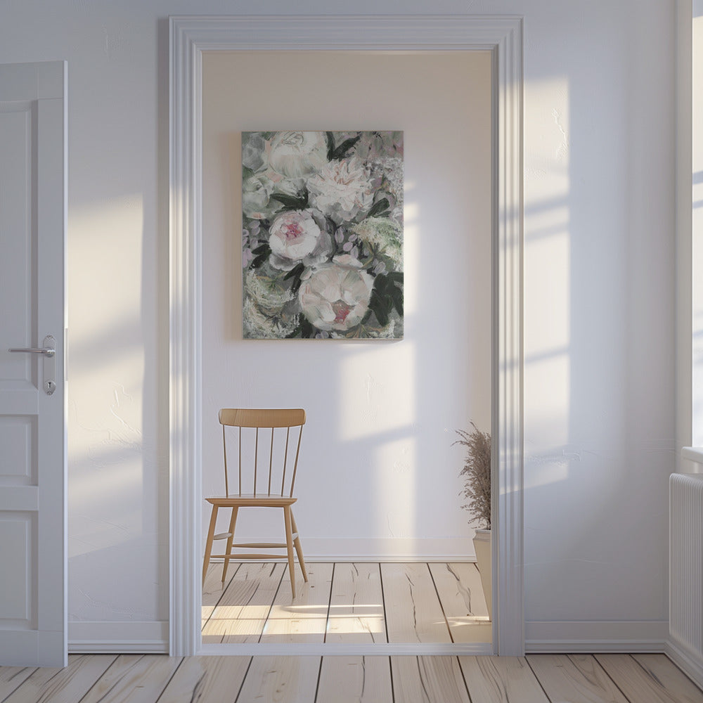 flForal Composition With White And Pink Flowers | Canvas