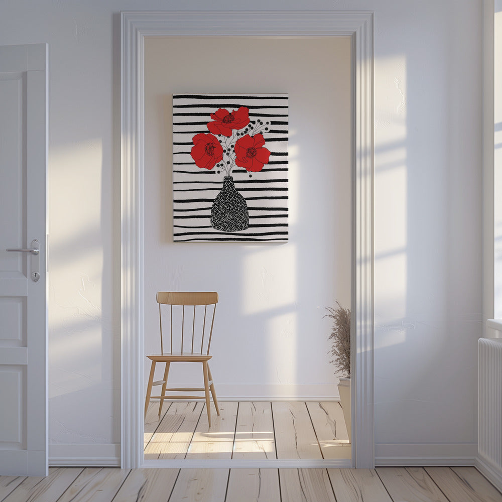 Three Poppies | Canvas