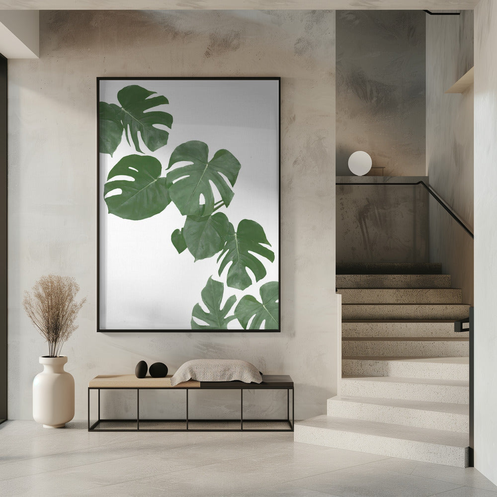 Monstera Aqua 02 | Poster