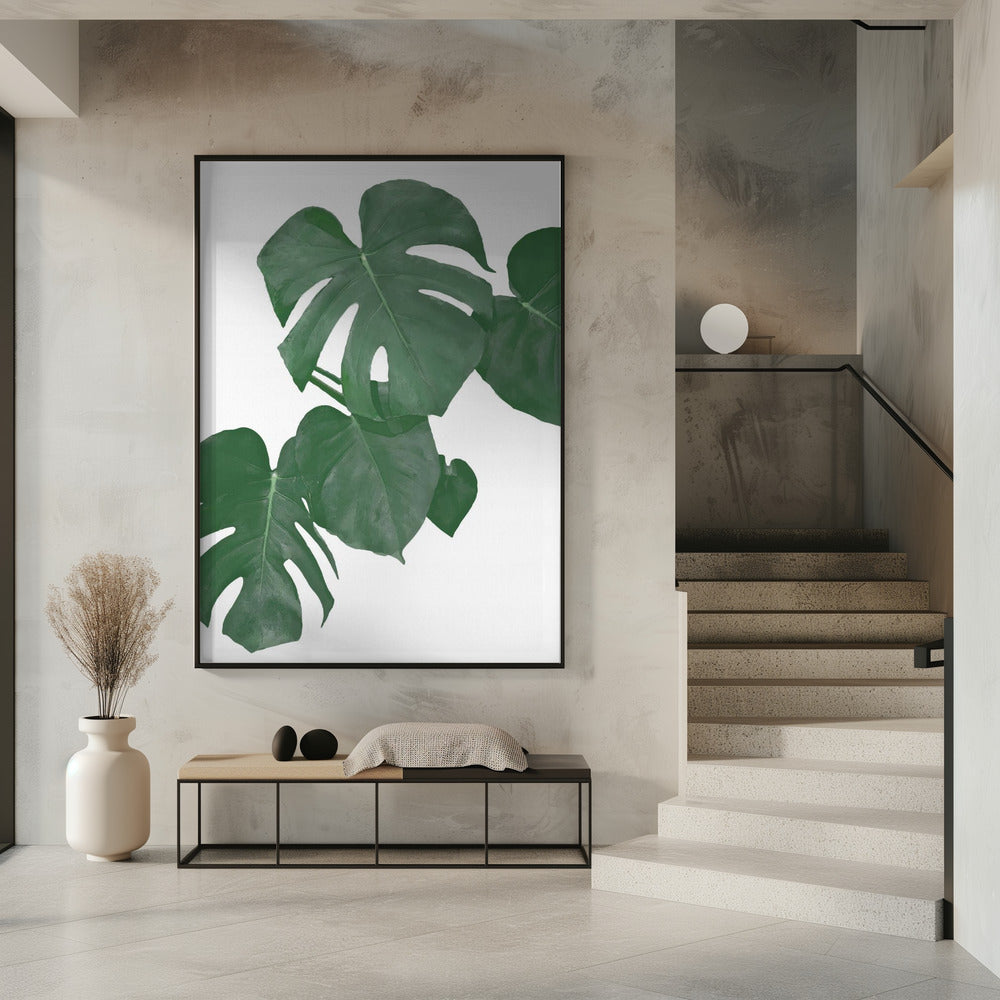 Monstera Aqua 01 | Poster