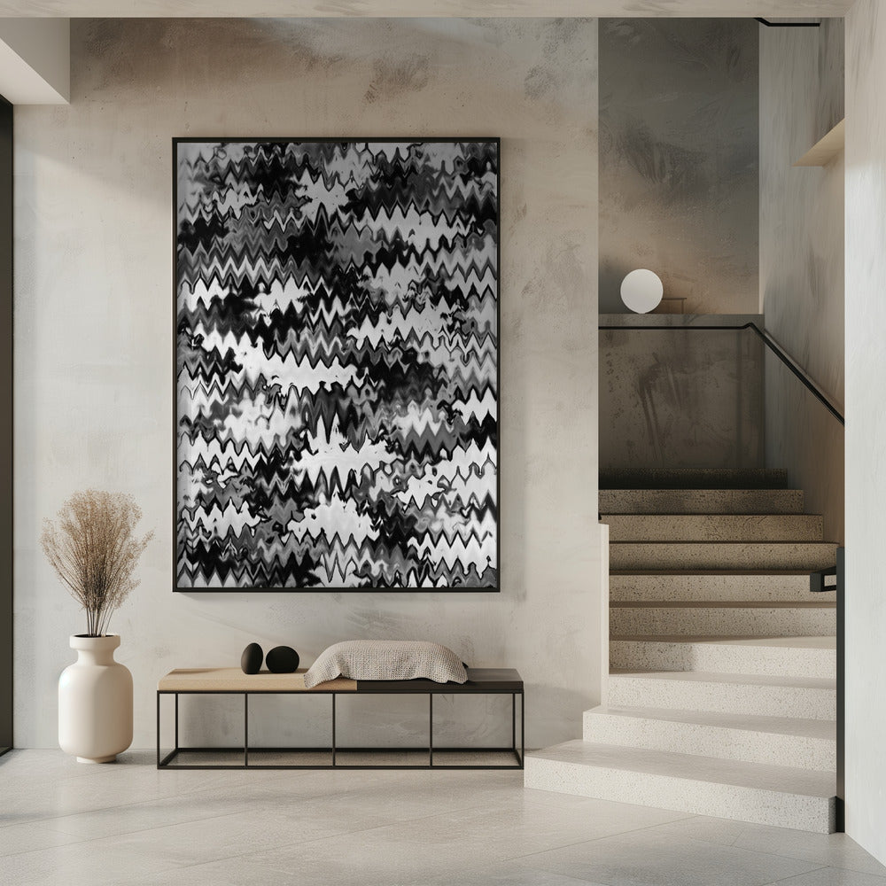Zigzag Monochrome | Poster