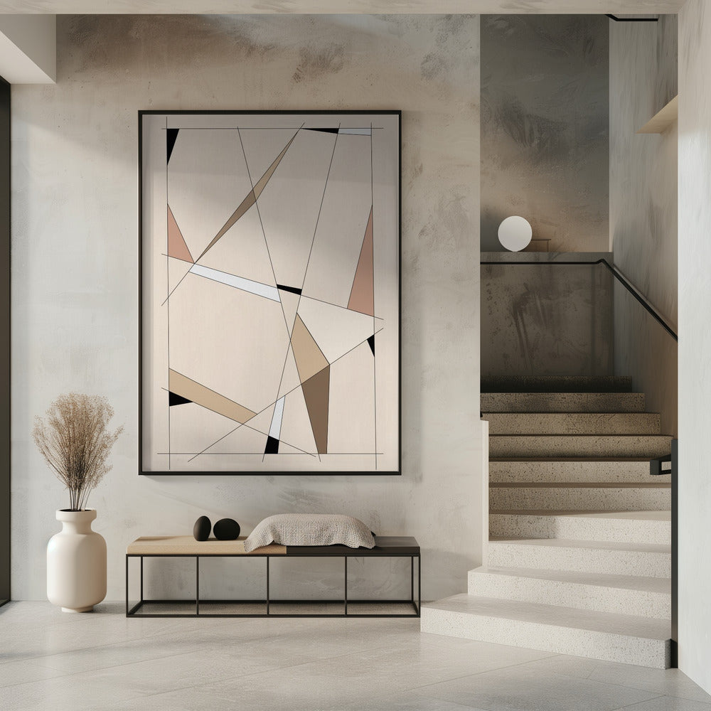 Geometric Beige Art | Poster