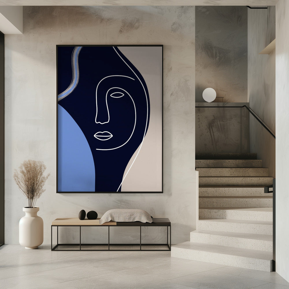 Line Art Face | Poster