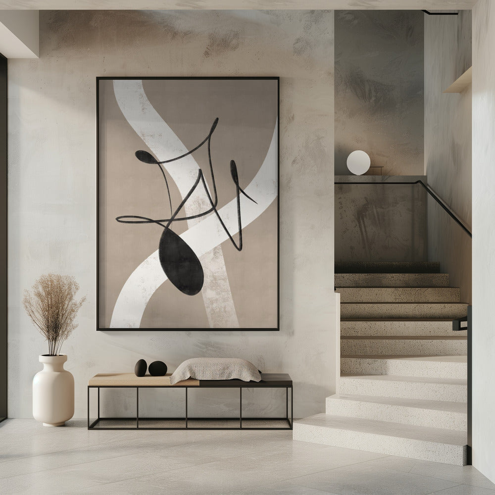 Beige abstract No.2 | Poster