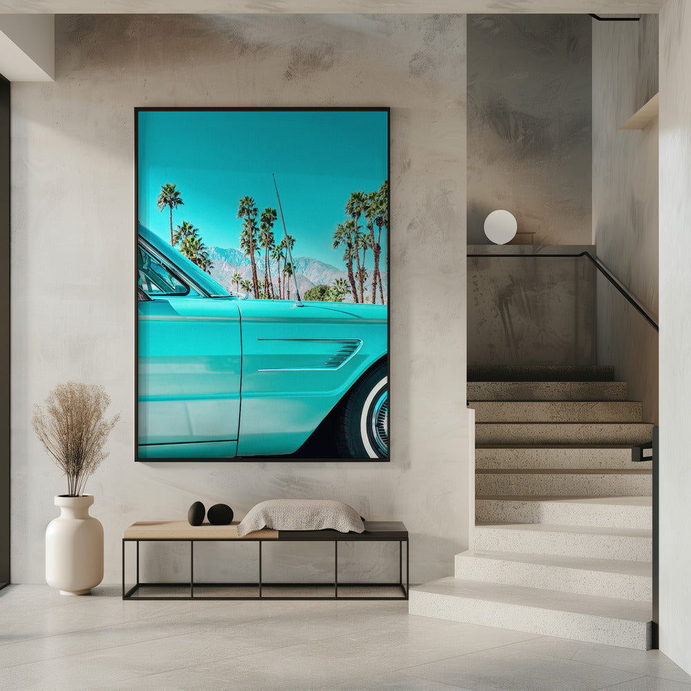 Teal Thunderbird in Palm Springs | Poster