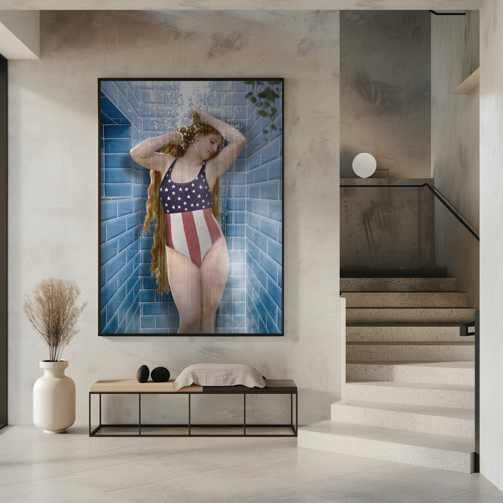 Beauty In Shower | Poster