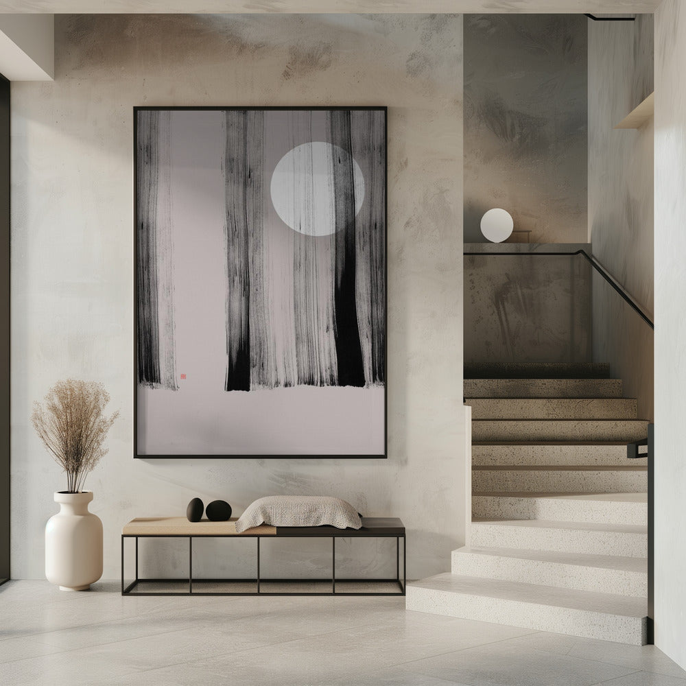 Hidden Moon N°1 | Behind the Trees | Poster