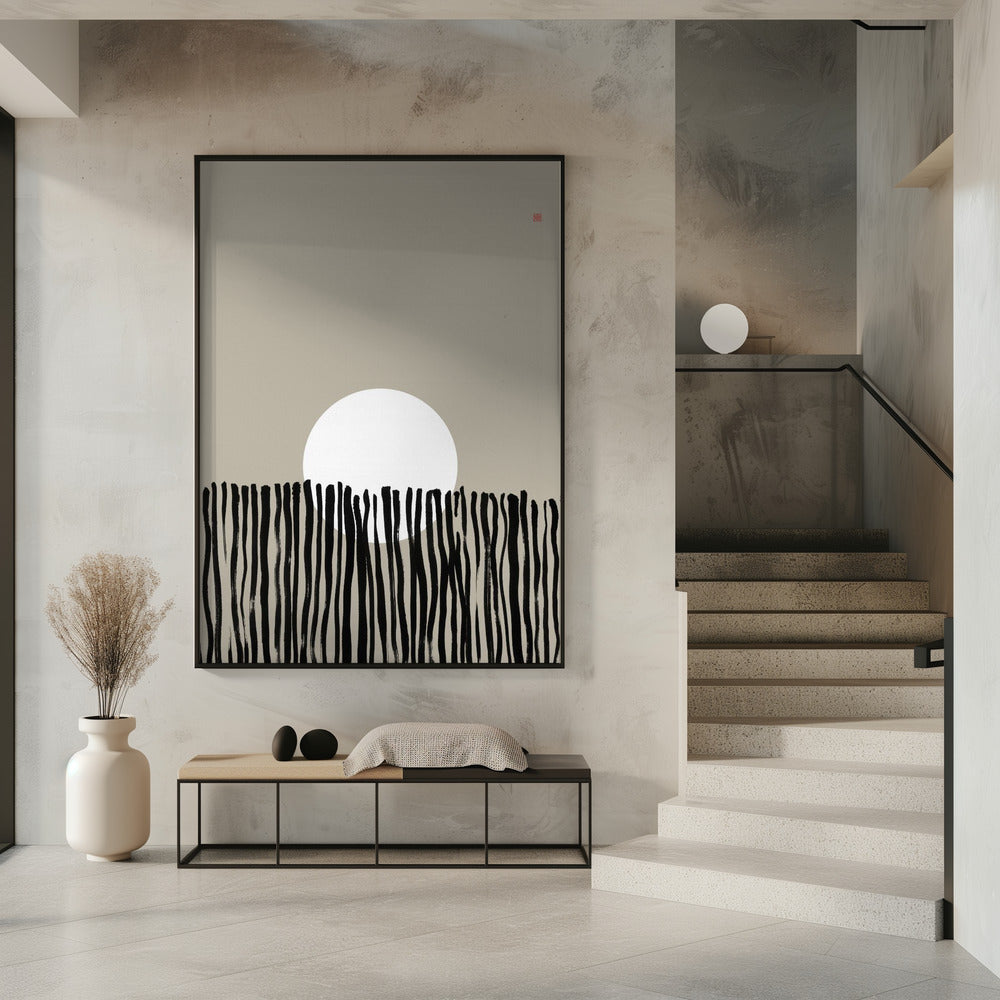 Hidden Moon N°6 | Behind the Fence | Poster