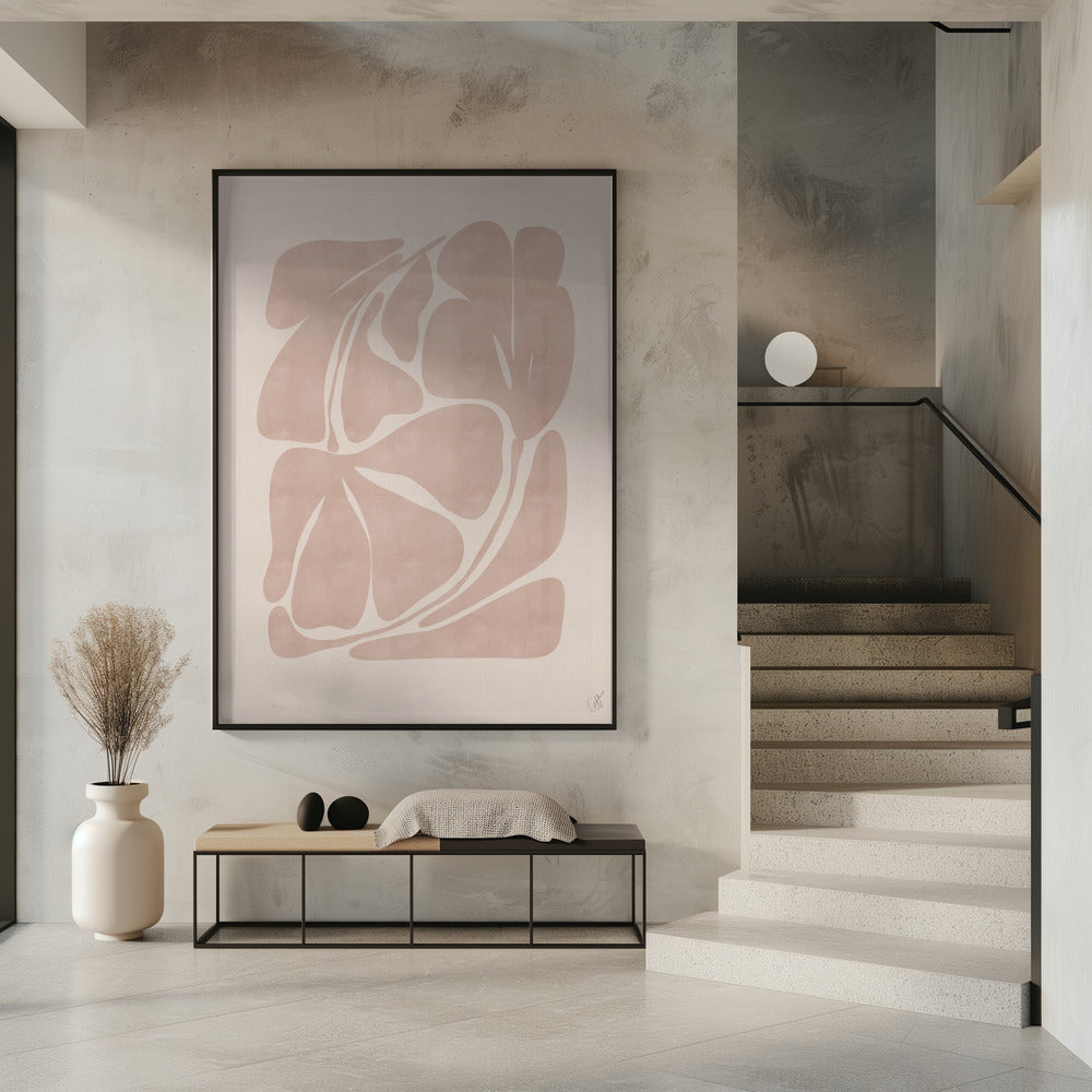 Beige Abstract Shapes | Poster