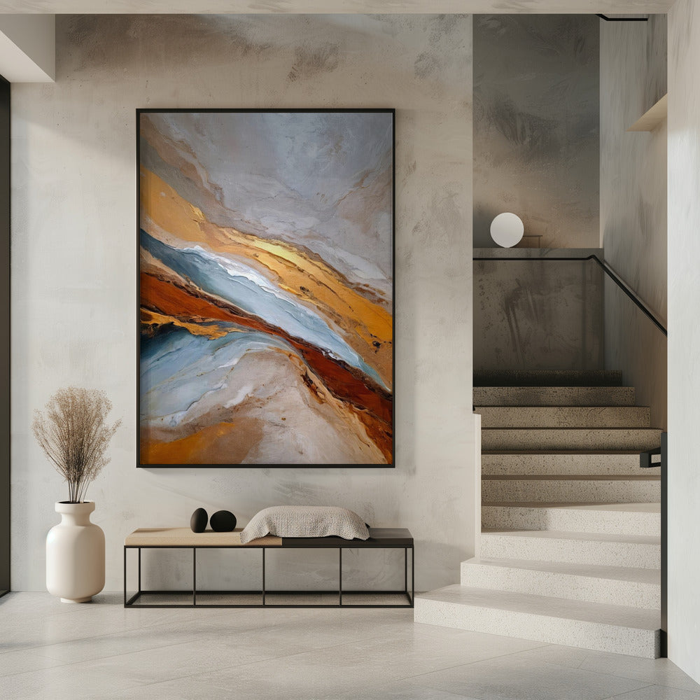 Golden Horizon Waves | Poster