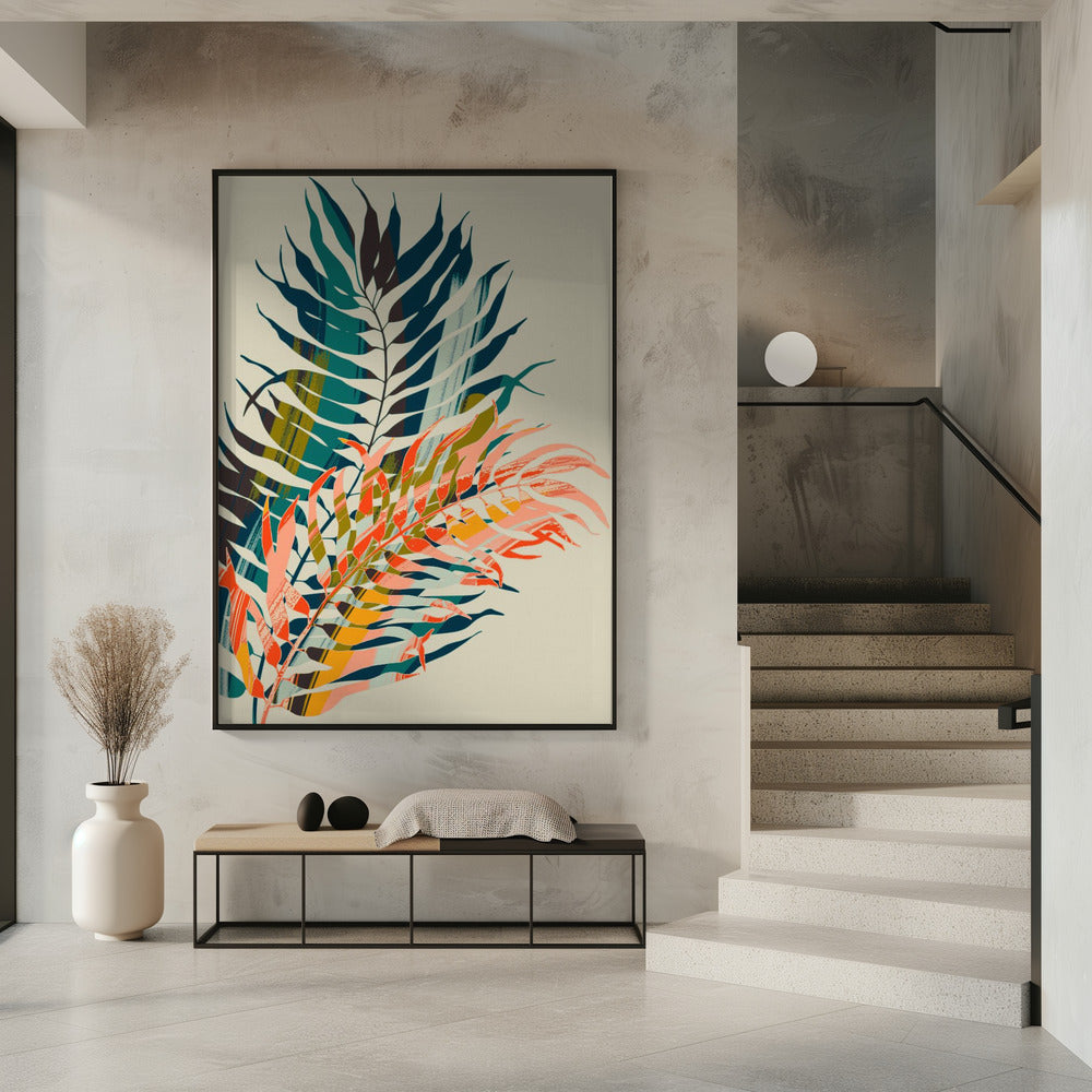 Colorful Palm Leaves | Poster