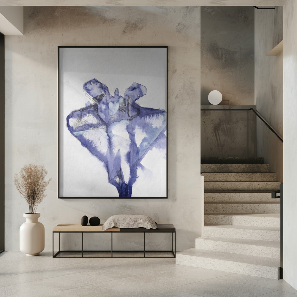 Kampfjet Study (indigo 1) | Poster