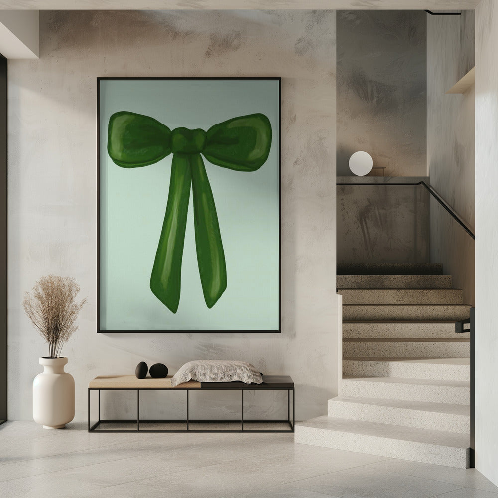 Emerald Ribbon Charm | Poster