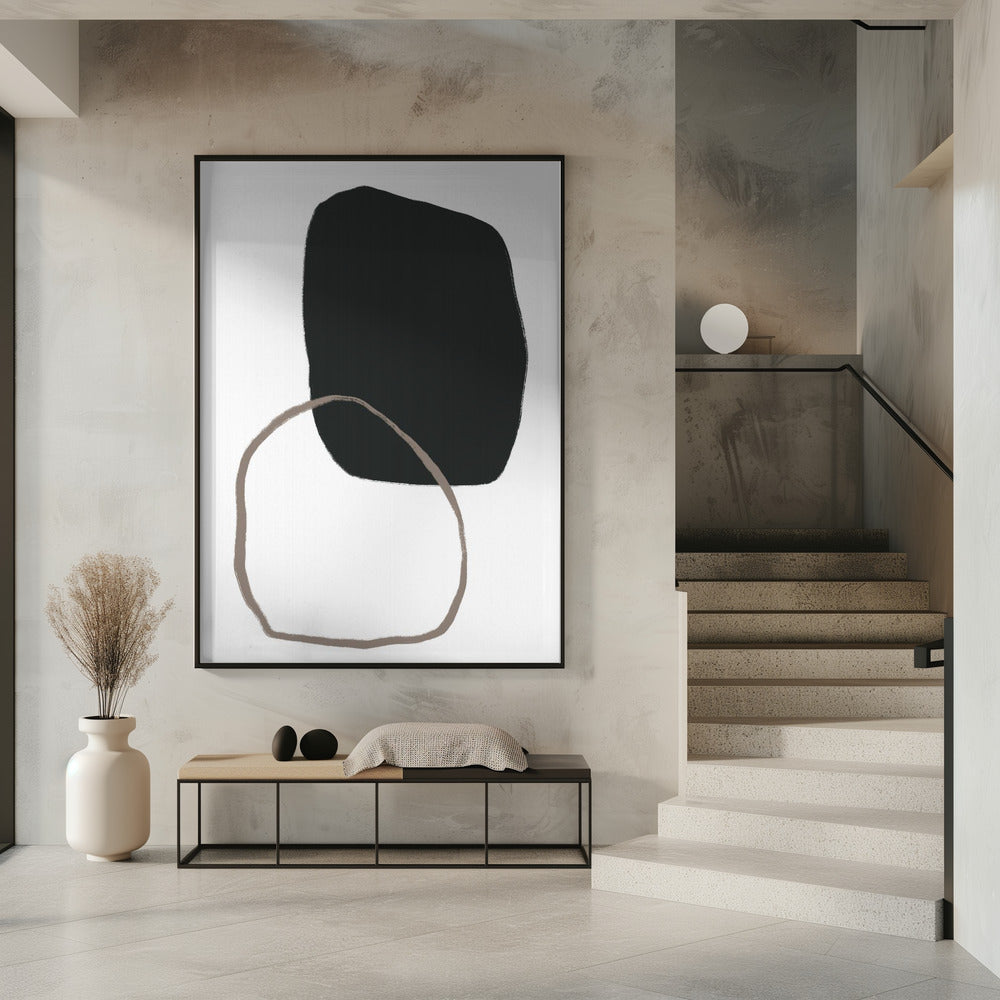 Black Organic Shape | Poster