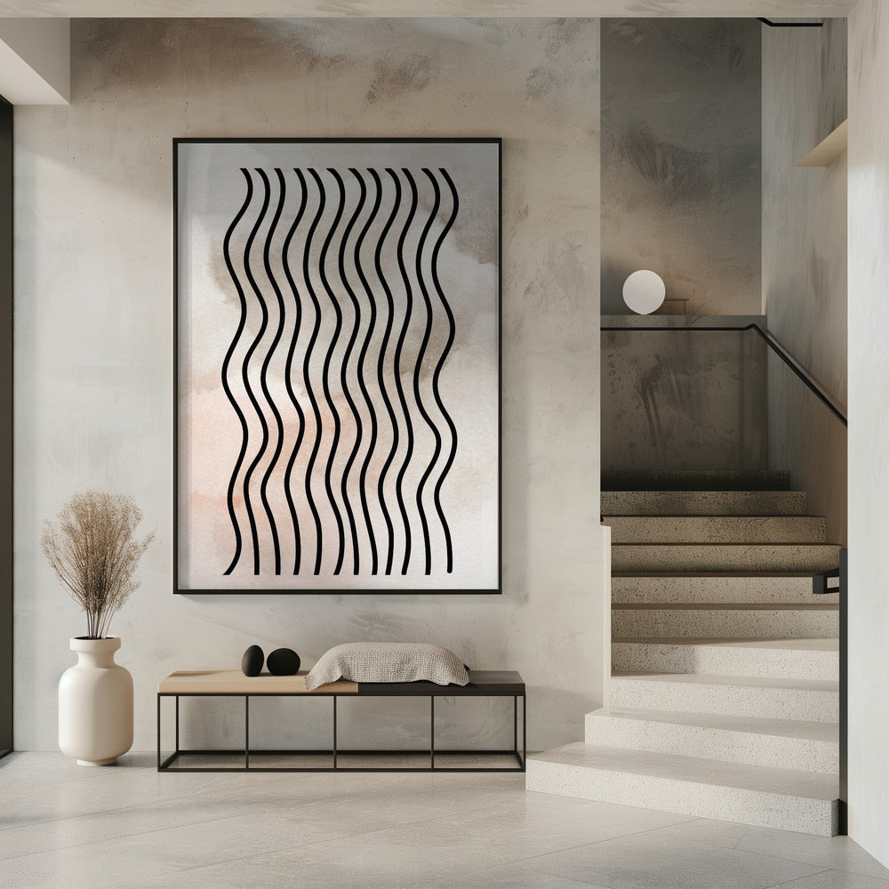 Curved Rhythm Lines | Poster