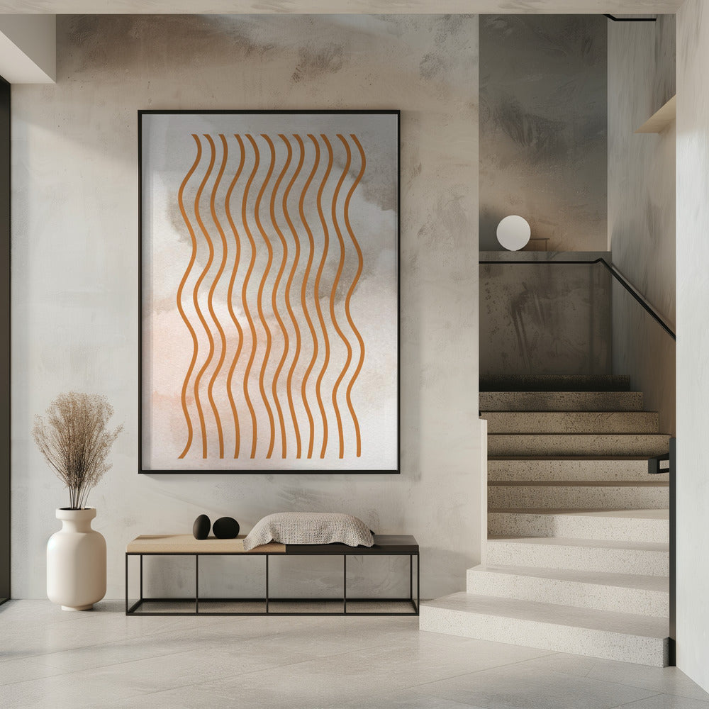 Curved Line Harmony | Poster