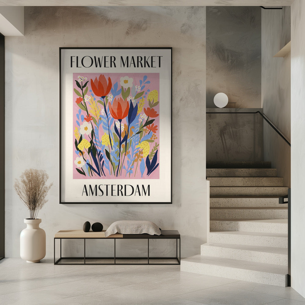 Flower Market Amsterdam Netherlands | Poster