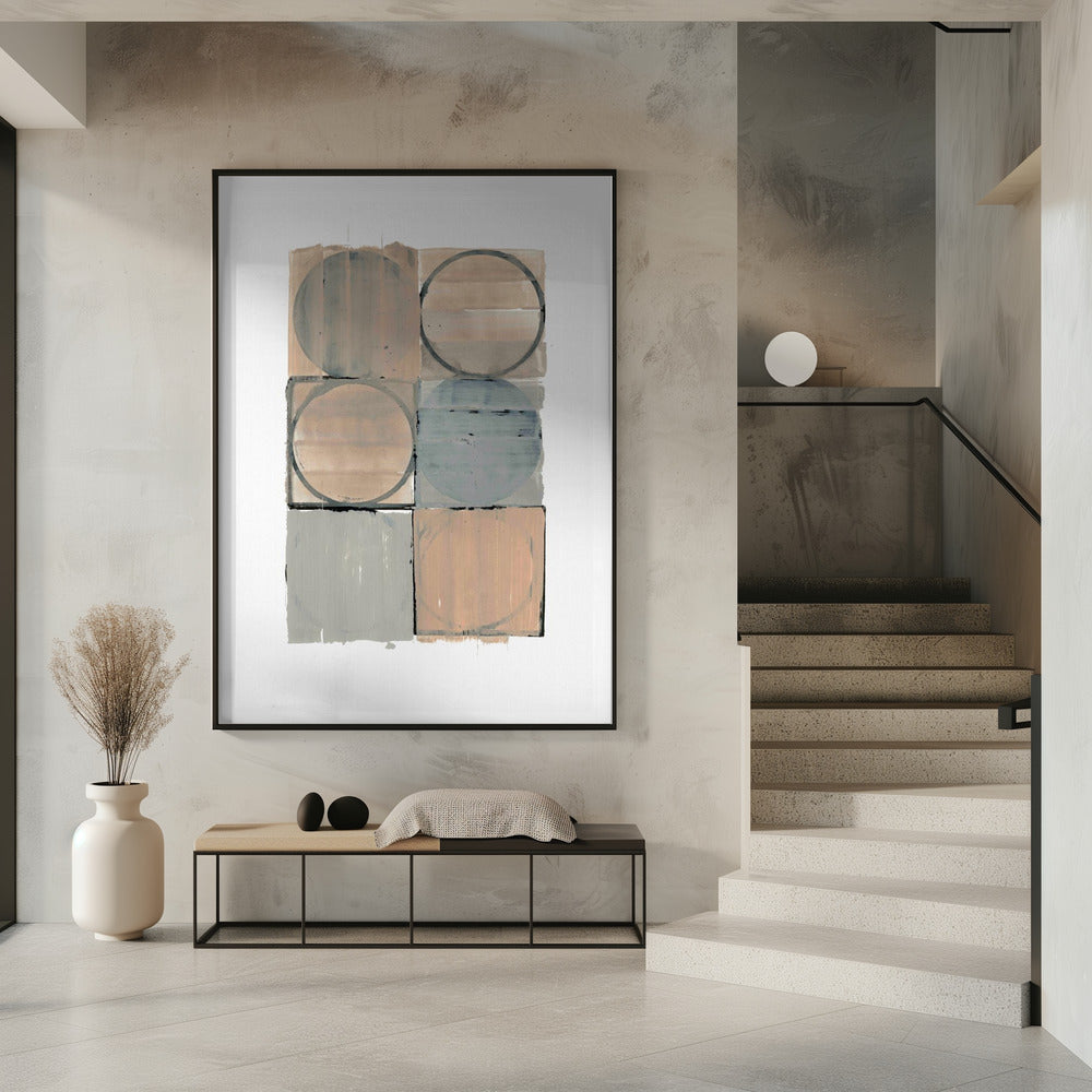 Circles In Squares No 1 | Poster
