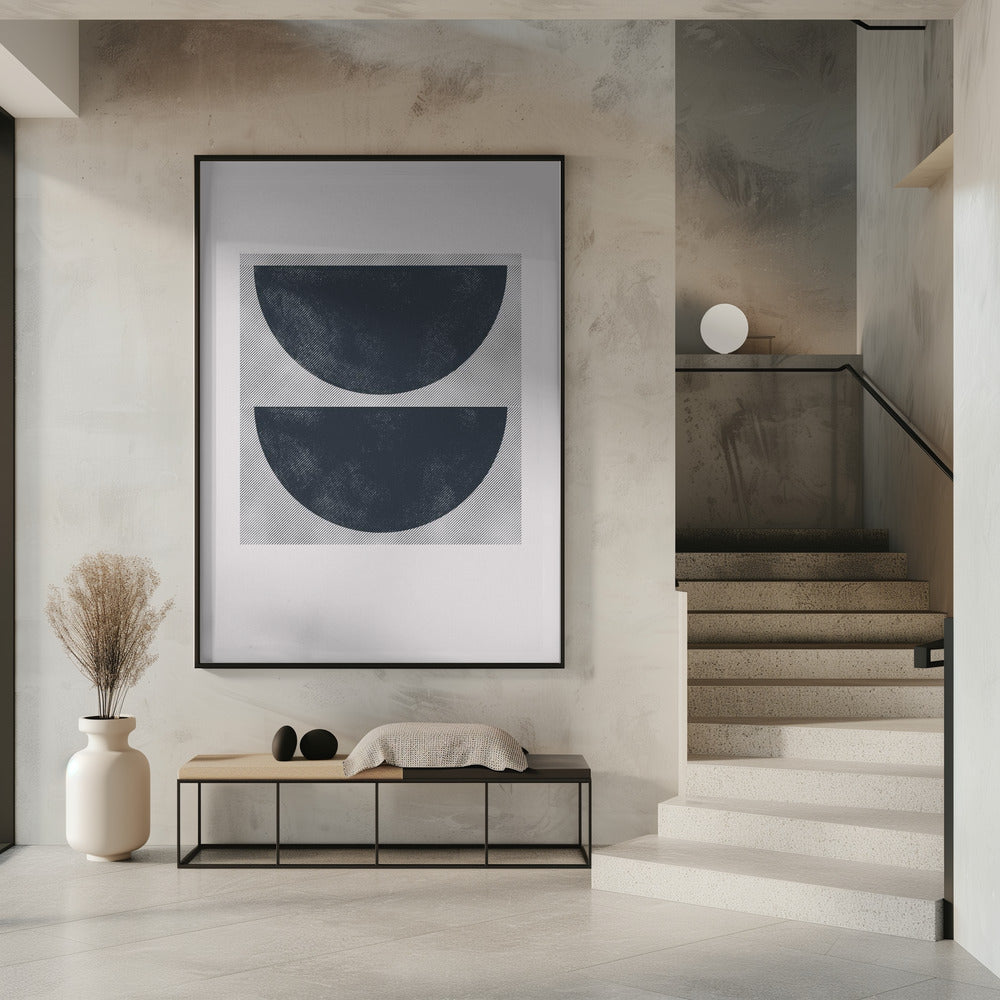 Monochrome Halves | Poster