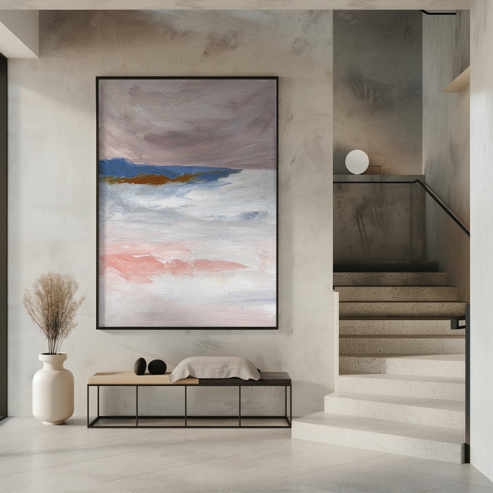 Soft Pastel Tones And Textured Brushstrokes | Poster