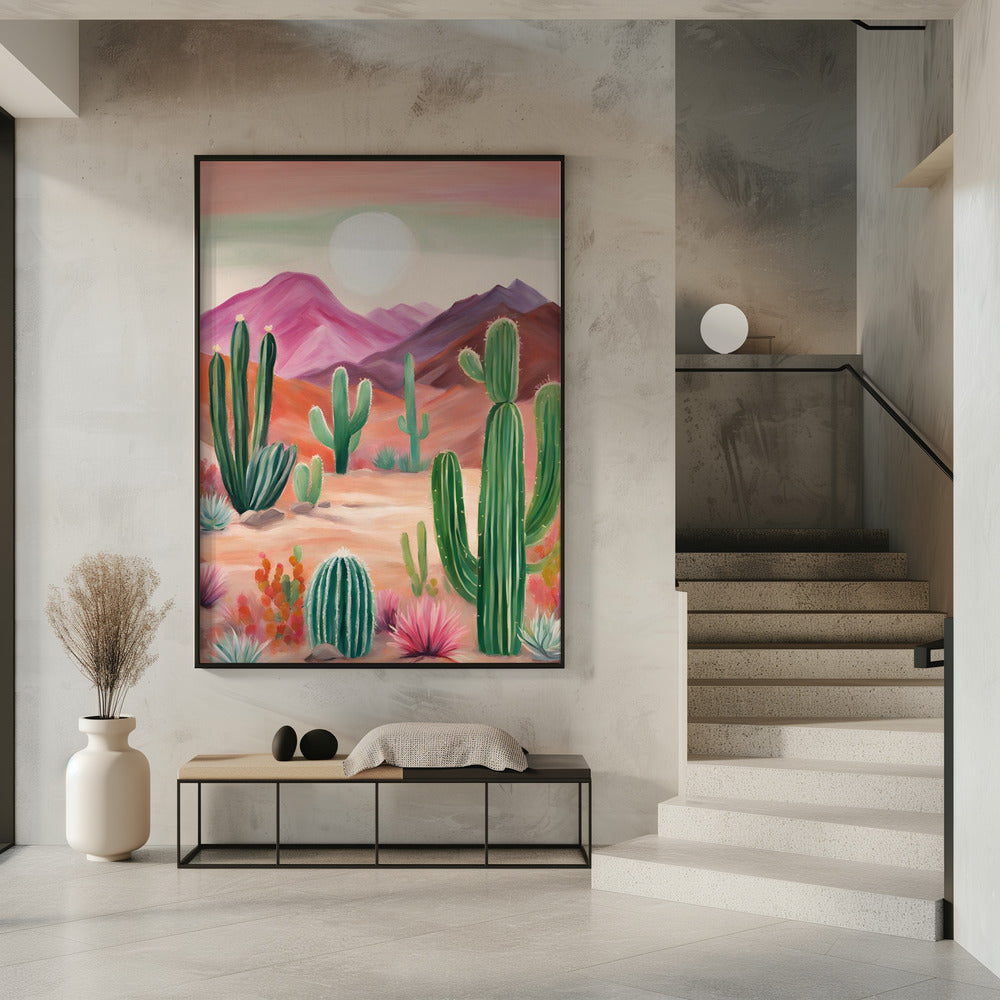 A Vibrant Desert Landscape | Poster