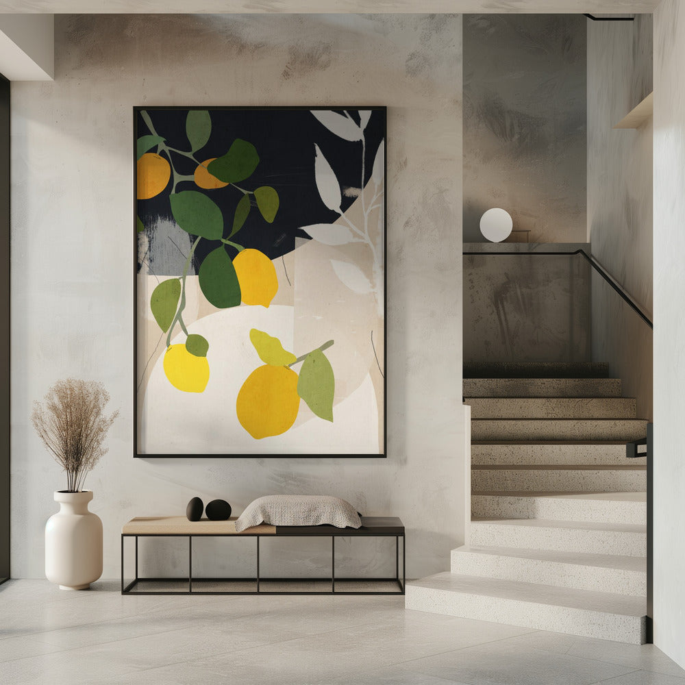 Lemon Abstract Art | Poster