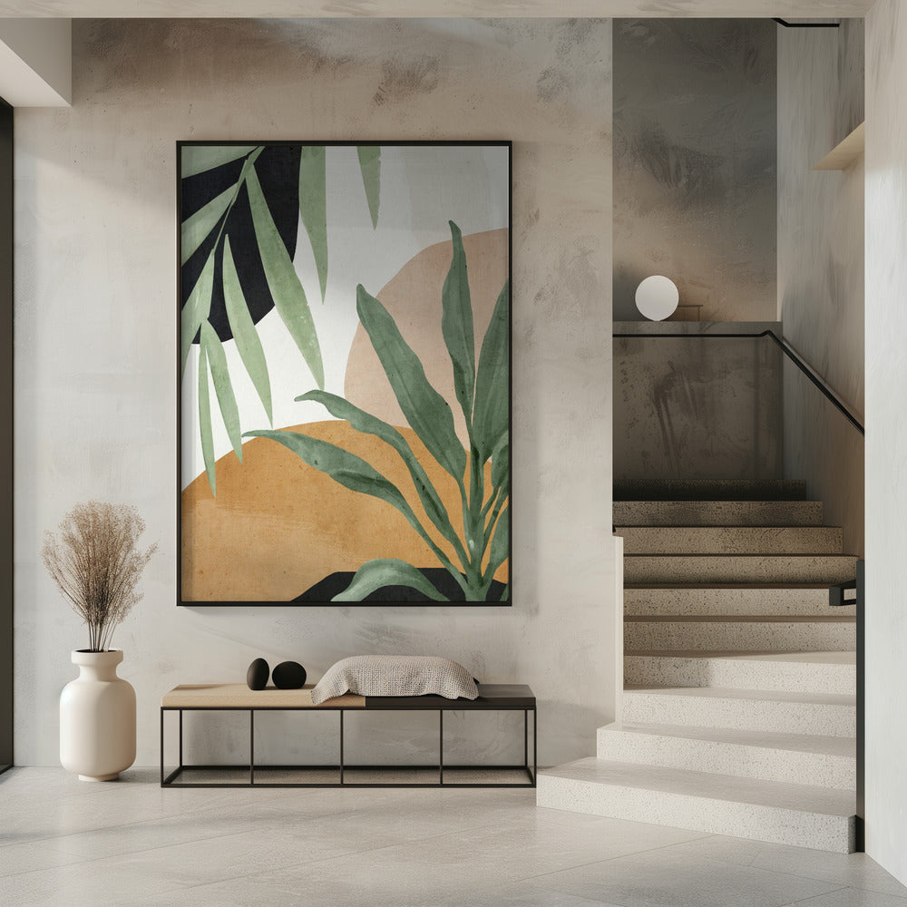 Abstract Art Tropical Leaves | Poster