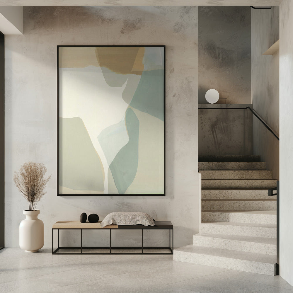 Abstract Shapes in Soft Neutral Tones | Poster
