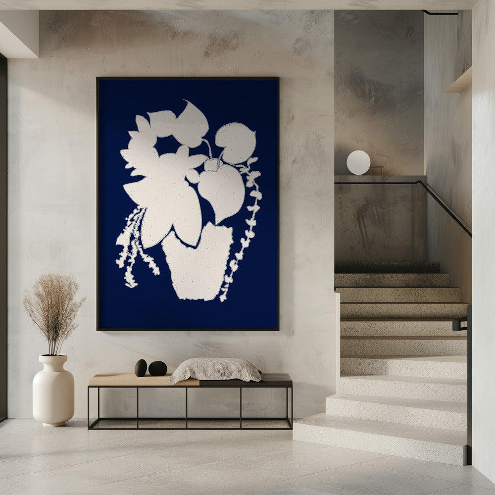 Floral Silhouette of a Plant | Poster