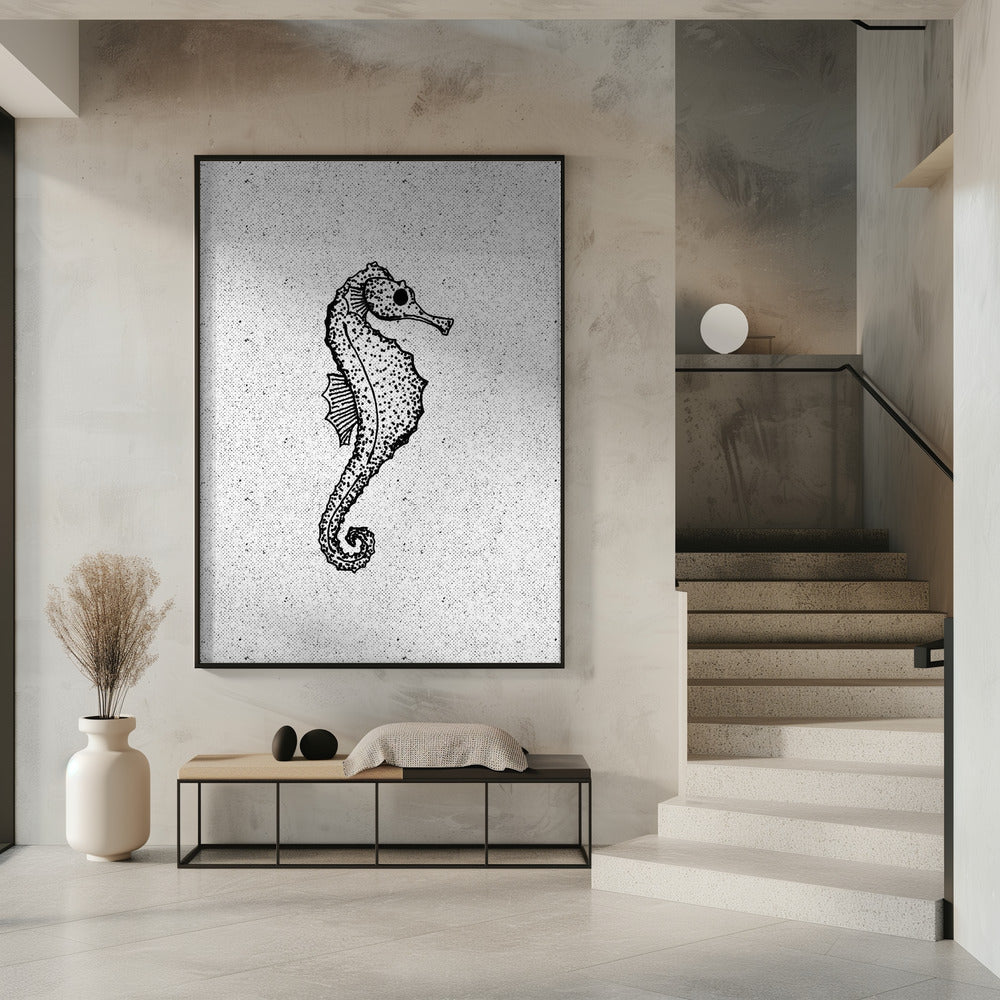 Whimsical Seahorse | Poster