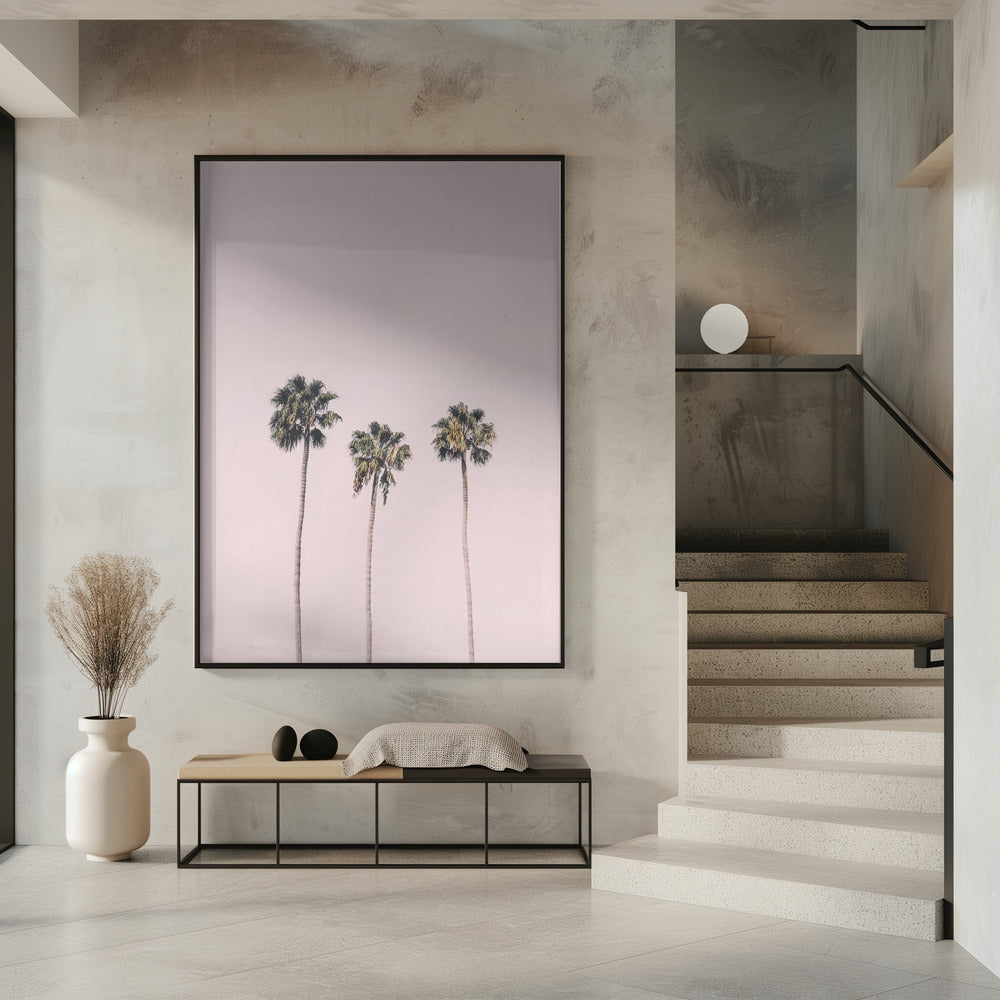 Palms On Pink | Poster
