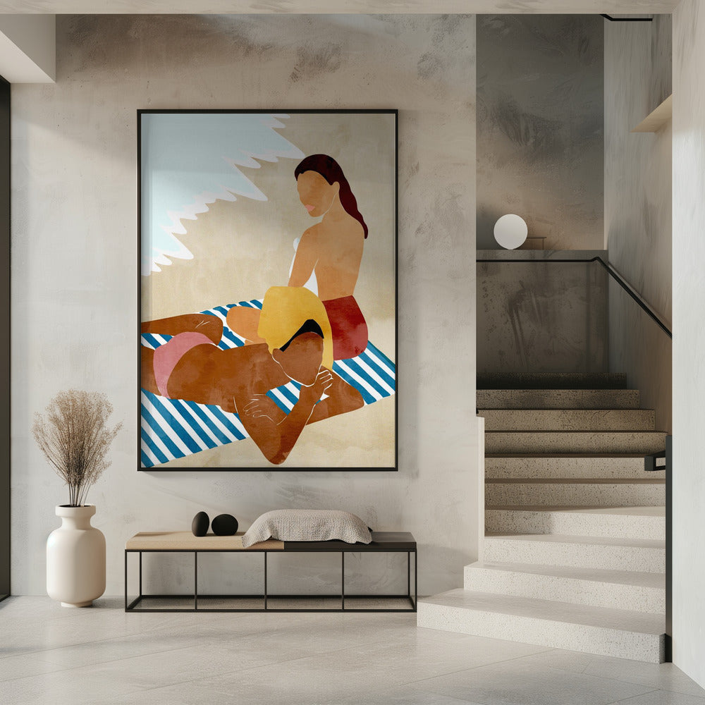 Minimalist Beach Scene | Poster