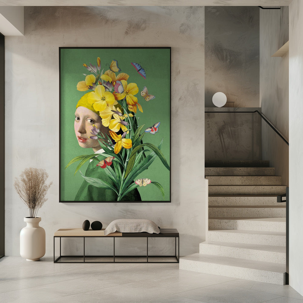 Girl With Pearl Earring the Springtime Edition Ii | Poster