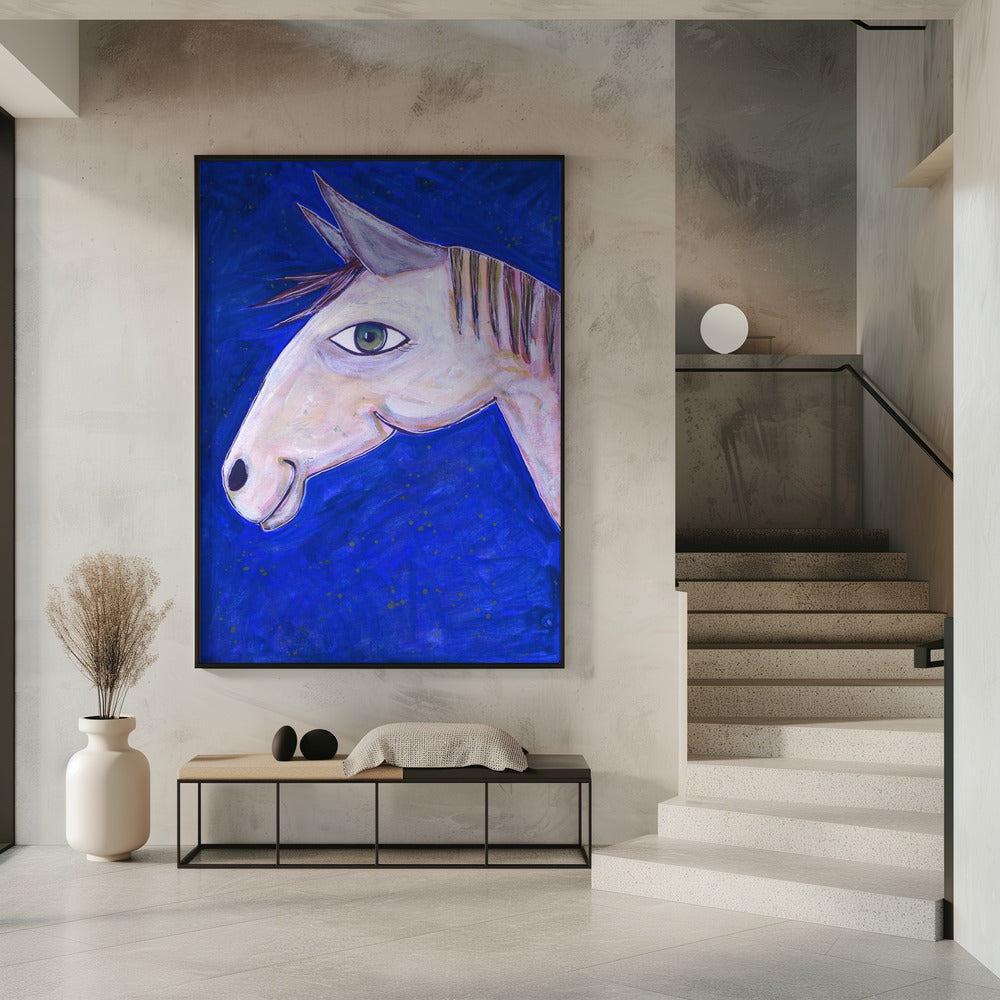 Dreaming of Horses Luminous Blue | Poster