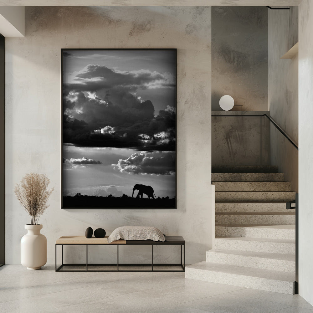 He walks under an African Sky | Poster