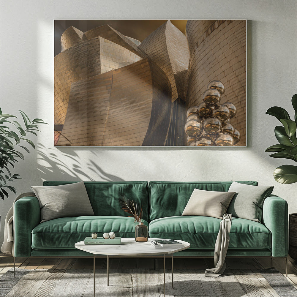 Reflections on spheres (Serie Guggenheim Bilbao) | Canvas