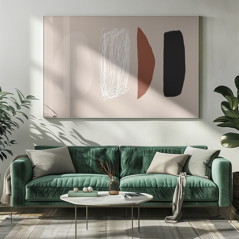 Organic Shapes in Neutral Tones | Canvas